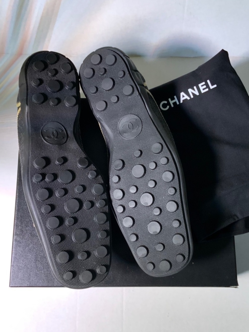 CHANEL LOGO FRINGED LOAFER - Picture 6 of 6